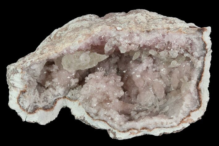 Sparkly, Pink Amethyst Geode Section - Argentina #127301